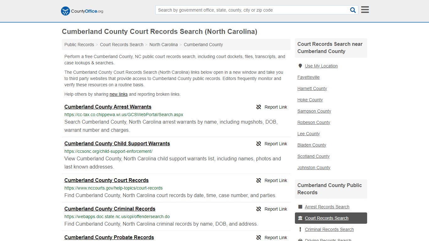 Cumberland County Court Records Search (North Carolina) - County Office