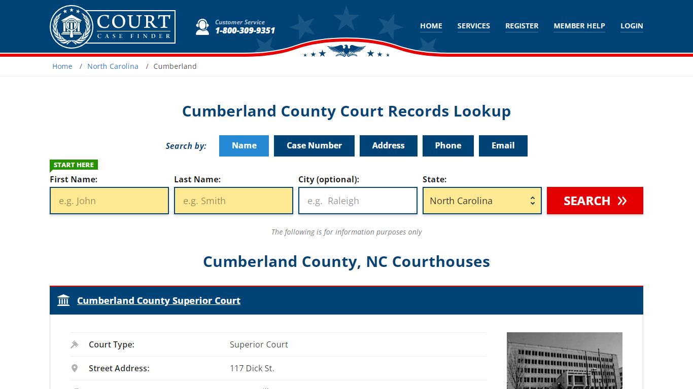 Cumberland County Court Records | NC Case Lookup